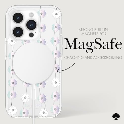 Coque iPhone 15 Pro Kate Spade MagSafe Daisy Chain fleurie - 5