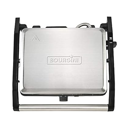 Bourgini Classic Panini Grill Plus, Tischgrill, Sandwichmaker, Antihaftbeschichteter Toaster für 2 Sandwiches, 29 x 23… – Bild 8