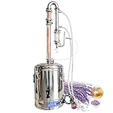 alambic cuivre bain marie Uso multifuncional: sirve como sistema integrado de extracción de aceites esenciales e hidrosoles. Equipado con una mirilla de alta temperatura, permite la separación automática de aceites e hidrosoles, lo que ofrece versatilidad tanto para aficionados como para profesionales.