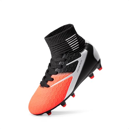 Image of DREAM PAIRS Boys Girls Soccer Football Cleats Shoes(Toddler /Little Kid /Big Kid)