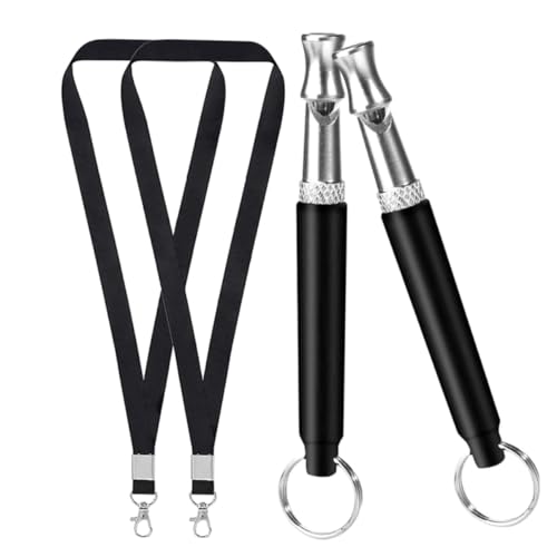 HAPINARY 2 Sets Pet Training Whistle Dog Training Whistle Dog Training Tool Sports Whistle Dog Whistles Whistle for Dog Training Hanging Whistle Camping Supply Dog Bark Control Whistle