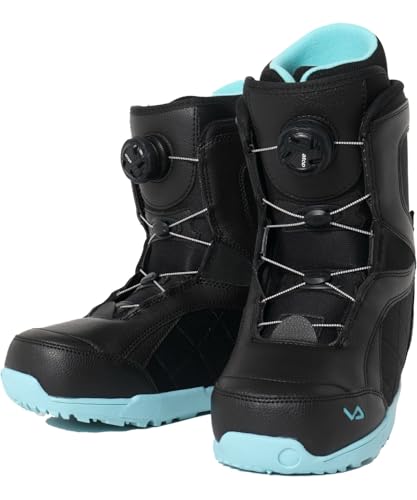 〔ビジョンピークス〕スノーボードブーツ ダイヤルタイプ ジュニア A-TOPブーツ SUPERB JR INNER BK/S BL 24.0