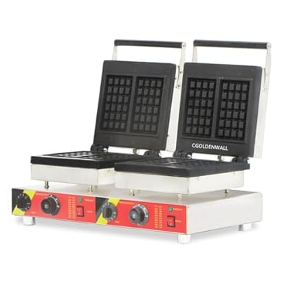 cgoldenwall np-586 kommerziellen Rechteck Waffeleisen Maker Elektrische Waffel, die sich Maschine Waffle Baker Antihaft-Belgische Waffel Herd - 220V