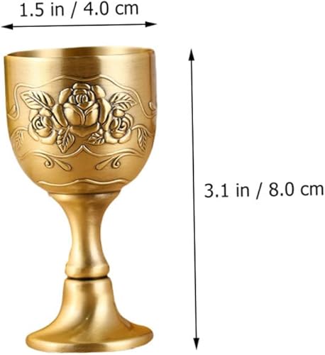 Miniatura 5 de 2 vasos de chupito de flores grabados a mano, diseño de cáliz de whisky para y más decoración clásica de bar en el hogar