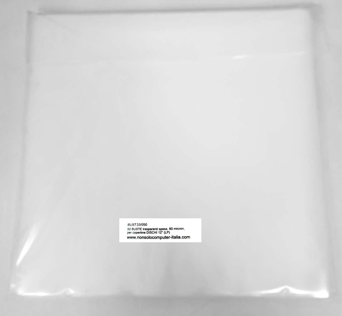 NANDEYIBI Nonsolo-Computer Lot de 50 enveloppes pour disques vinyles 12" Pouces (33 Tours) couvertures de Protection Transparentes