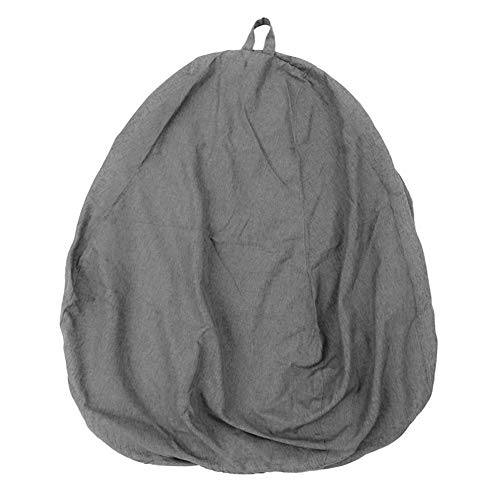 Zwifejianq 2020 New Household Lounger Bean Storage Bag Lazy Sofa Chairs Waterproof Puff Couch Cover For Living Room (Light Grey, S (70X80Cm)) #TOP2