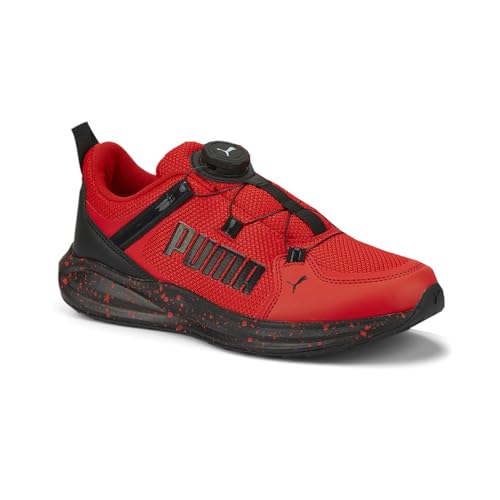 PUMA Kids Boys Twitch Runner Disc Speckle Slip On Sneakers Shoes Casual - Red2