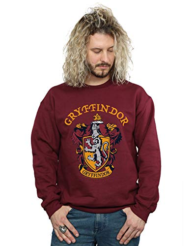 Harry Potter Men's Gryffindor Crest Sweatshirt Burgundy XX-Large