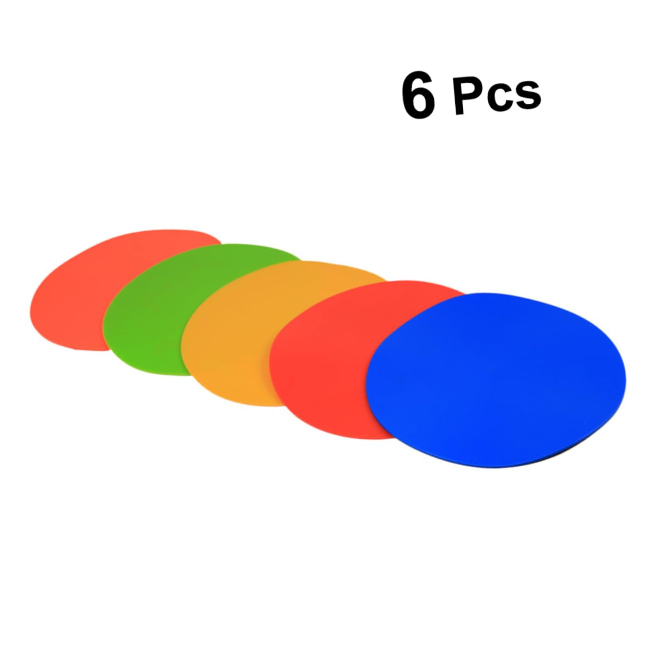 WOONEKY Markierungsscheiben Für Fußballtraining – 6er-Pack – Markierungsscheiben Für Fußballtraining – TPE-Material – 23 cm – Für Fitnessstudio/Outdoor