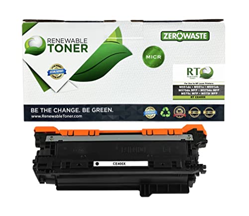 Toner MICR HP 507X CE400X noir haute capacité pour imprimante LaserJet Enterprise 500