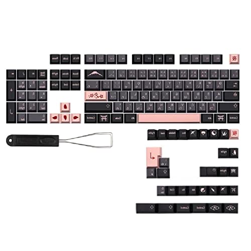 Keycaps Sakura Night Profil Cherry 136 Touches PBT pour Clavier Mécanique MX Switch