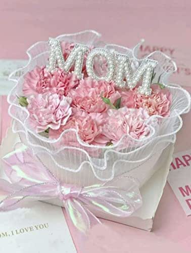 Tortenaufsatz „Happy Mother's Day“ – „Best Mom Ever“, Für Muttertags-Kuchen & Deko