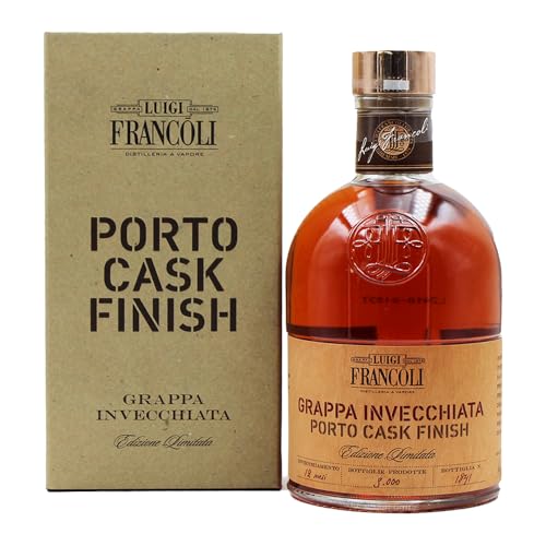 Luigi Francoli Grappa Porto Cask Finish 40% (1x 0,5l)
