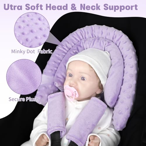 Soporte para Cabeza y Cuerpo de Bebé con Manta Morada miniatura 5