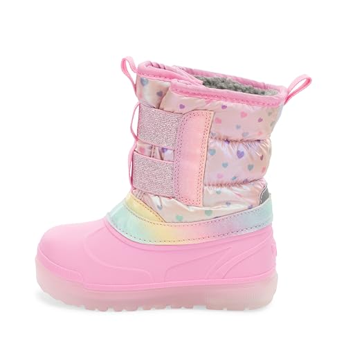 Western Chief Kids Denali Lighted Faux Fur Cold Weather Boots – Waterproof Snow Boots with Reflective Glitter, Warm and Cozy Winter Boots for Toddlers and Kids3