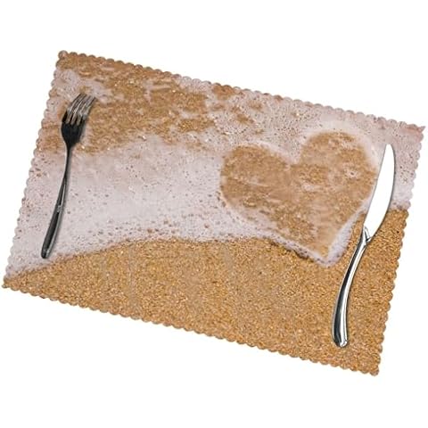 Sets de table CHANGLEI motif cœur Cover