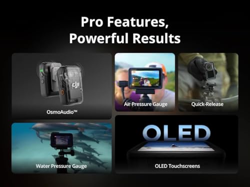 Image of DJ I Osmo Action 5 Pro Standard Combo 4K 120fps Waterproof Action Camera 1 /1.3 Inch Sensor Dual OLED Touchscreen Stabilization Subject Tracking for Sports Vlogging Travel