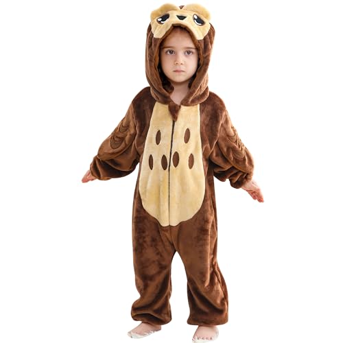 HAHASHOW BéBé d'hiver Grenouillères Combinaison Unisexe Flanelle Barboteuses Manteau à Capuche Enfants Pyjama Jumpsuit pour Garçon et Fille 6-12 Mois,...