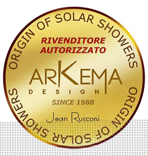 Arkema Funny Yin - Ducha Clásica De Doble Entrada De Agua Caliente Y Fría De Polietileno Hd, Ducha Para Interior Y Exterior Con Mezclador Arkema T105 4003, Fucsia