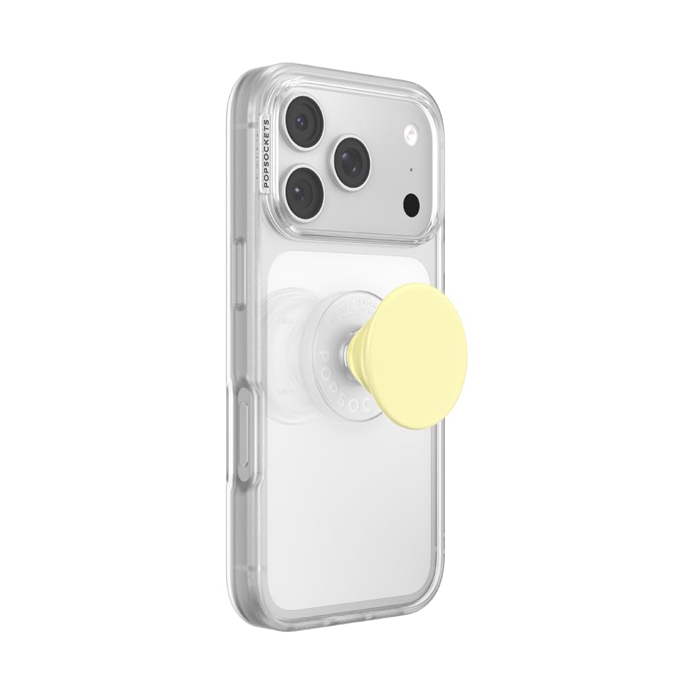 PopSockets Adhesive Phone Grip, Holder- Butter Yellow
