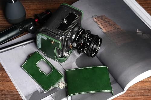 Étui pour Hasselblad 907X en cuir véritable vert anti-rayures - 5