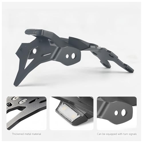Support plaque immatriculation arrière moto Suzuki GSX-S1000GT queue courte