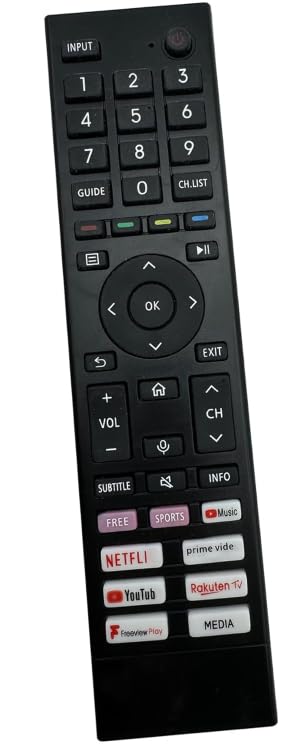 ERF3A80 for Hisense TV Remote Control, Universal Remote Control for Hisense 4K UHD TV, No Setup Required hisense remote control