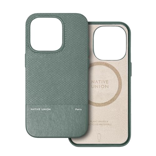 Coque MagSafe iPhone 15 Pro Native Union anti-choc 1.8m protection en matières végétales