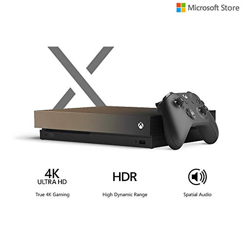 Image of Microsoft Xbox One X 1TB Console - Gold Rush Special Edition Battlefield V Bundle