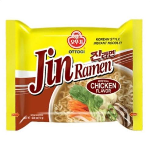 Ottogi Jin Ramen Korean Style Instant Noodles Chicken Flavor 110g, Pack of 1, The Product of Korea (B0D45NQ78R) Amazon Price History, Amazon Price Tracker