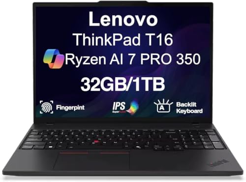 Image of Lenovo ThinkPad T16 Gen 4 Copilot+ Business Laptop 16 Inch FHD+ IPS Display