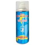 Swizzels - Air Freshener Turbo Can Spray, Original Lemon Scent - High Volume Blast, Long Lasting, Eliminates Odour - Dry Mist Spray, Zero Residue - For Home, Office, Gyms & Vehicles - 400ml