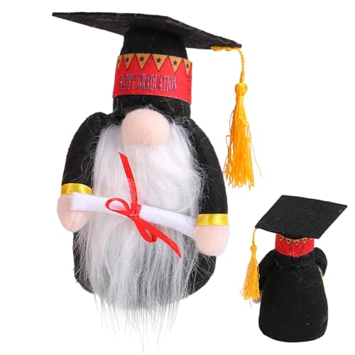 Qutalmi Figura di gnomo di pezzas, Gnomo Di Laurea Peluche Decorazioni Da Elfo, Gnomo senza volto imbottito, Gnomi di Laurea Peluche per Decorazioni di Laurea Regalo