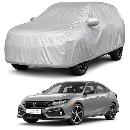 Image of Autofact Car Body Cover Compatible with Mobilio | Custom Fit Car Cover | 100% Water-Resistant| Triple-Stitched Lightweight Fabric | Dustproof | Indoor & Outdoor Use | Elastic Bottom