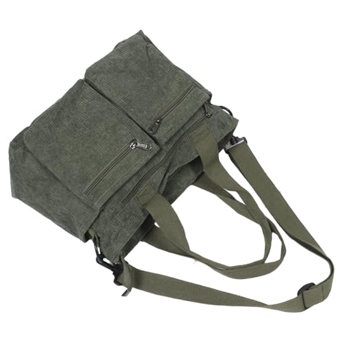 Grand sac bandoulière velours côtelé élégant et polyvalent à sangle réglable