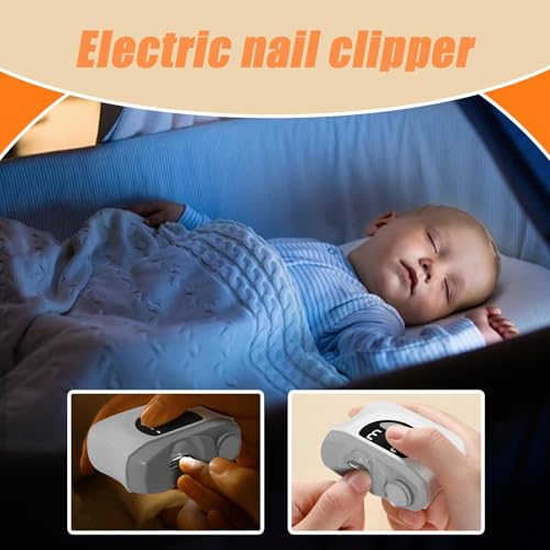 Coupe-ongles électrique automatique avec sécurité 3 vitesses réglables