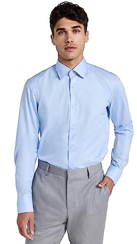 BOSS Men's Slim Fit Easy Iron Cotton Poplin Dress Shirt