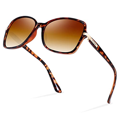 FEISEDY Womens Polarized Sunglasses, Trendy Elegant Colored Frame...