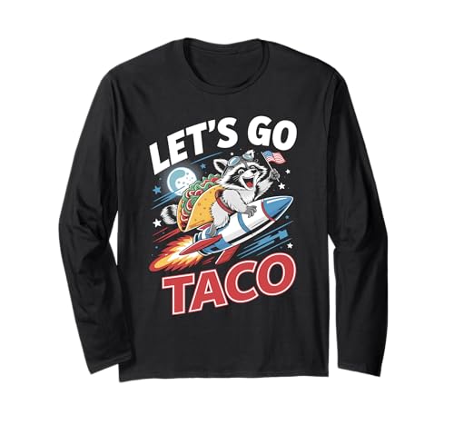 Let's Go Taco US Flag Raccoon For Men and Women ����T�V���c