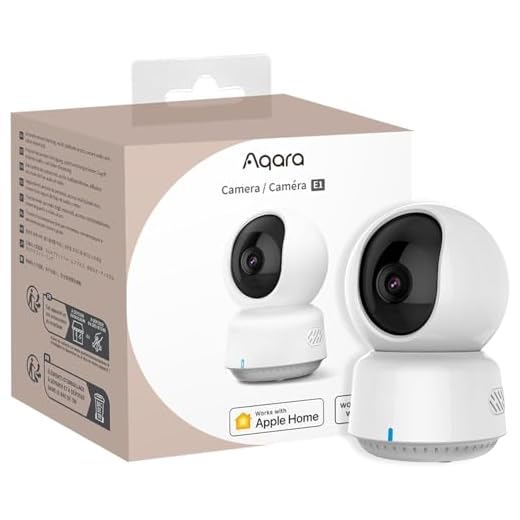 Aqara 2K Innenraum Sicherheit Kamera E1, Schwenken & Neigen, HomeKit Secure Video, Zwei-Wege-Audio, Nachtsicht, Personenverfolgung, Wi-Fi 6, Unterstützt HomeKit, Alexa, Google Home und IFTTT