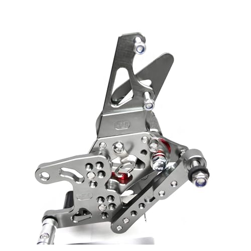 Repose-pieds réglables CBR1000RR en aluminium noir pour commandes reculées - 2