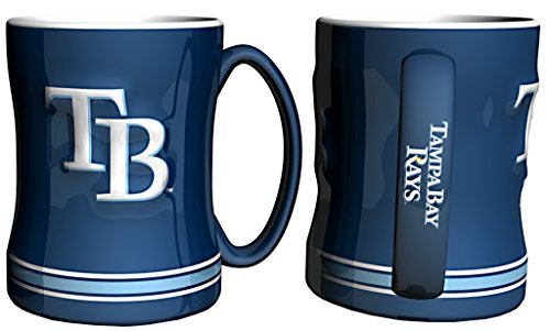 Boelter Brands MLB Tampa Bay Devil Rays 14-Ounce esculpido Alivio Taza