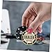 BRIGHTFUFU Metal Poker Dealer Button Poker Accessories Counting Novelty Markers Game Supplies