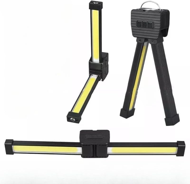 Gym Lamp for Posing, Portable Magnet LED Flashlight with Hanging Hook, 7th Gear Dimming, Handheld USB Rechargeable Worklight, Magnetic Work Light with 180 Degree Folding (1 Pcs)