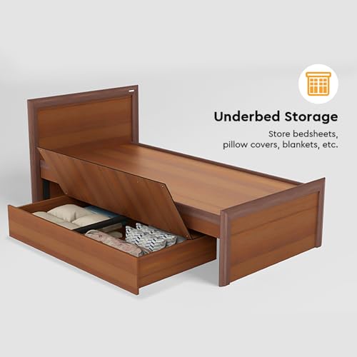 Image of Interio by Godrej Adriana Single Size Engineered Wood Bed