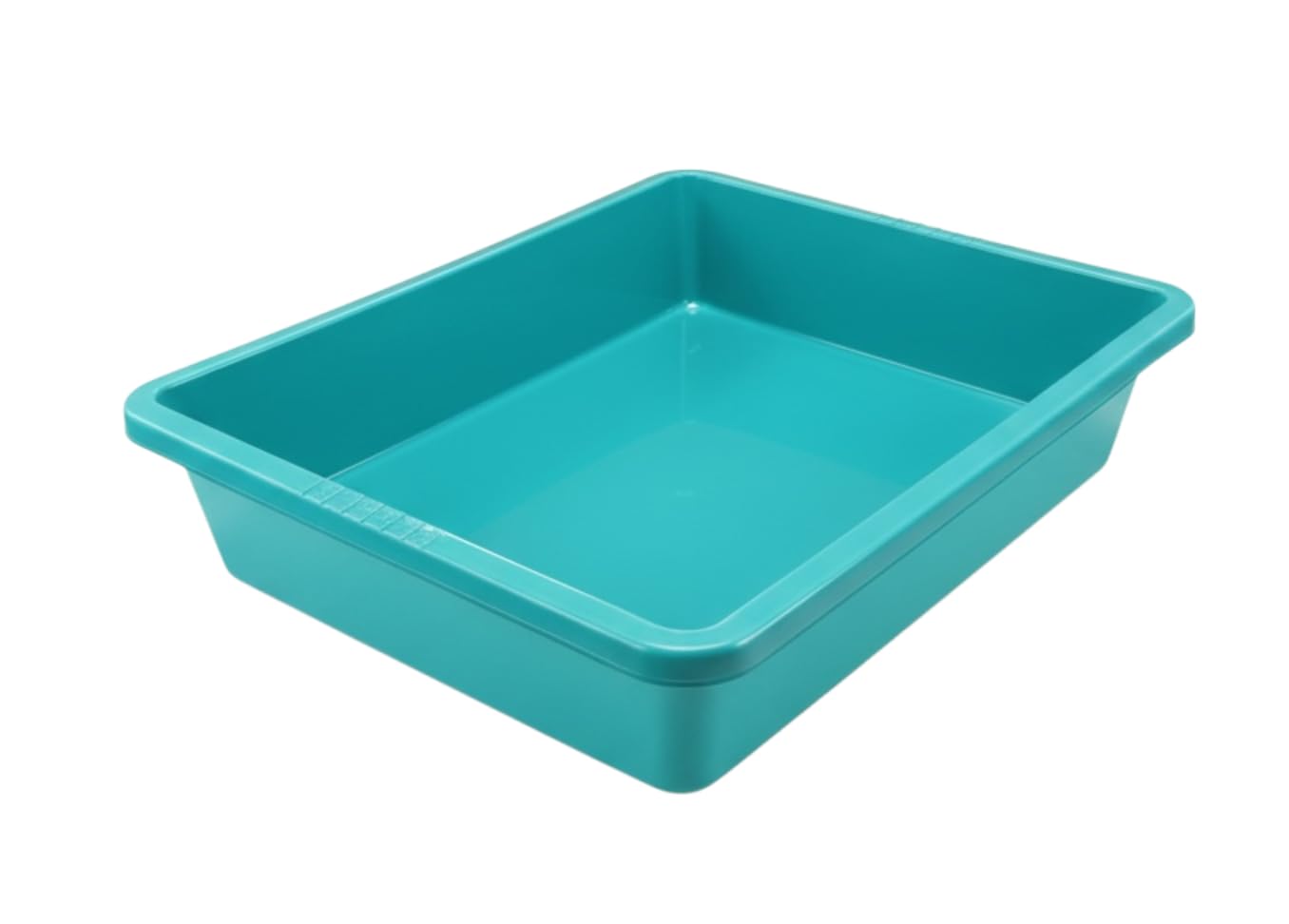 Optimal Products Large Oven Rack & Grill Soaking Cleaning Tray Industrial Grade Polypropylene 55 x 40 cm UK (Teal)