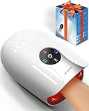 JZBRAIN Hand Massager with Heat and Compression: Cordless Heated Hand Massage for Arthritis and Carpal Tunnel & Pain Relief Gift for Women Men, Portable Rechargeable (White)