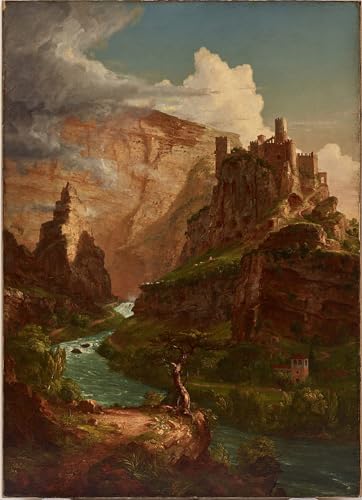 Cuadro de lienzo de la Fontana di Vaucluse para decorar tu salón u oficina (60x90cm)