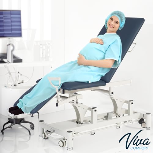 AdirMed VivaComfort Hi-Lo Treatment Table - Power Medical Exam Table Physical Therapy or Chiropractor Table, Dimensions 18.89”- 35.4” H x 76.77” W x 25.98” D - Thumbnail 3