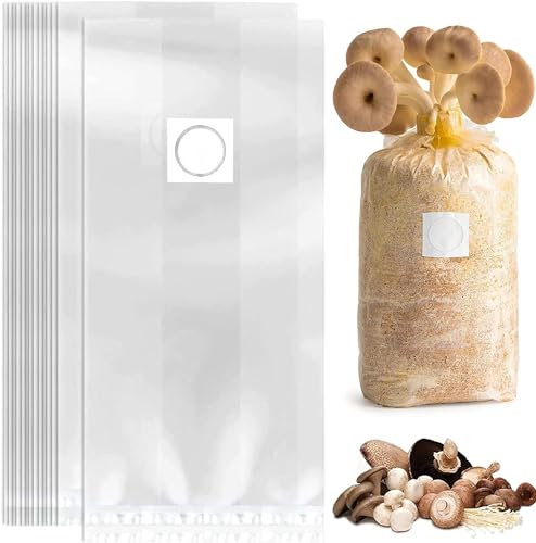 30Pcs Mushroom Grow Bags with 0.2 Micron Filter Patch,...